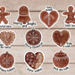 Gingerbread Stickers Bundle 10 Designs Printable