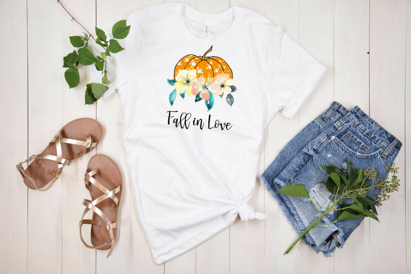 Fall in Love Pumpkin Sublimation Design