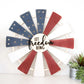 Laser Cut File | 4th of July Door Hanger | Fourth of July Windmill | Farmhouse 4th of July | Freedom | USA | Memorial Day