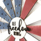 Laser Cut File | 4th of July Door Hanger | Fourth of July Windmill | Farmhouse 4th of July | Freedom | USA | Memorial Day