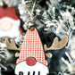 Santa, Mrs. Claus and Reindeer Gnome Ornaments Laser Cut Digital File | Santa and Reindeer Christmas Ornaments  | Glowforge | Cute Christmas