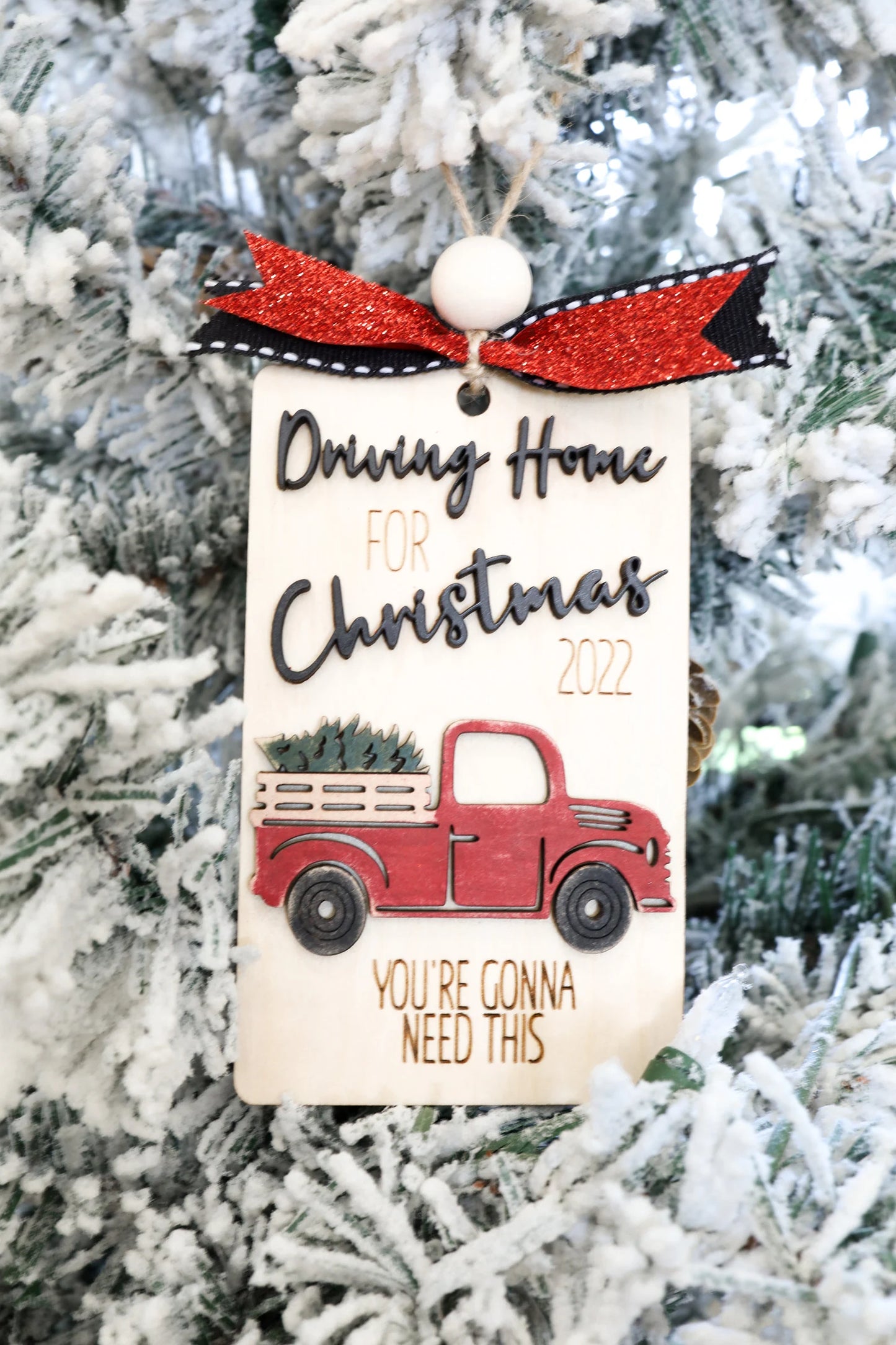 2023 Updated Funny Gas Gift Card Holder Ornaments Laser Cut File | Funny Ornament SVG | Custom Ornament | Fuel Ornament | Cute Car Charm SVG | Glowforge