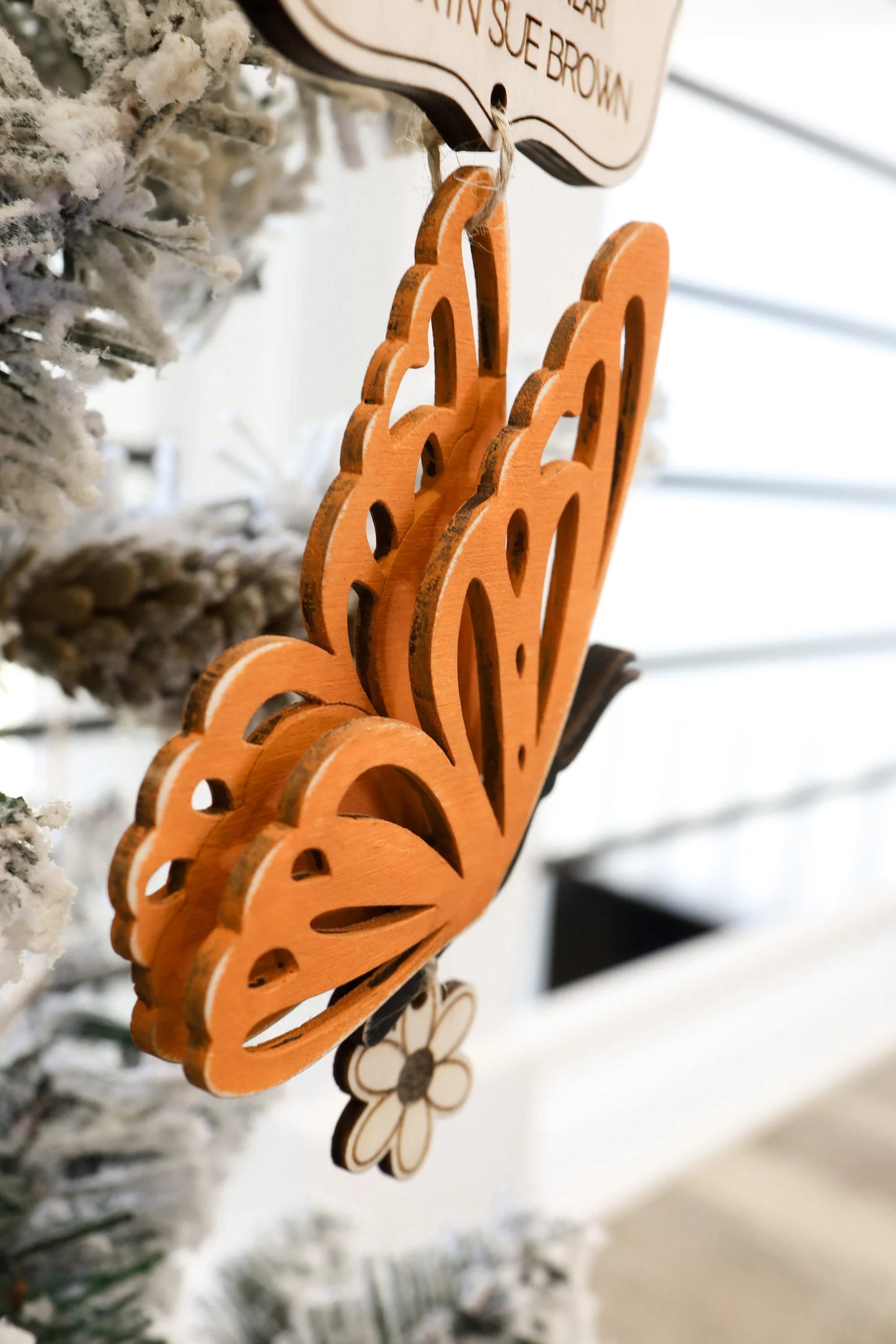 Custom Butterfly Memorial Ornament Laser Cut File | Butterfly Angel Charm | Memorial Gift | Butterfly Christmas Gift | Grief | Loss | Memory