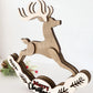 Customizable Rocking Reindeer Christmas Ornament and Freestanding Rocking Reindeer Laser Cut File | First Christmas Ornament | Glowforge