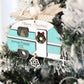 Cute Customizable Vintage RV Christmas Ornament Laser Cut Digital File | Vintage RV Charm | Funny RV Shitter's Full | Glowforge