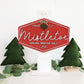 Mistletoe Sign with Vintage Post Stand Laser Cut File | Fresh Mistletoe | Cute Christmas Sign | Glowforge | Freestanding Sign