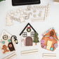 Interchangeable Design Your Own Gingerbread House Laser Cut Digital File | Pop Out Gingerbread House | Decorate Gingerbread | Glowforge