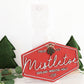 Mistletoe Sign with Vintage Post Stand Laser Cut File | Fresh Mistletoe | Cute Christmas Sign | Glowforge | Freestanding Sign