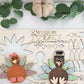 Interchangeable Dress Your Own Turkey Craft Laser Cut Digital File | Cute Thanksgiving Activity | Decor | Freestanding Turkey | Glowforge