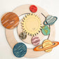 Build Your Own Solar System Learning Mobile and/or Wall Hanging Laser Cut Digital File | Planet DIY Color Paint Science Project | Glowforge