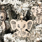 Cute Rattan Lion, Elephant, Giraffe, Monkey, Tiger Ornament Charms Laser Cut File | Scandinavian Christmas | Boho Car Charms | Glowforge