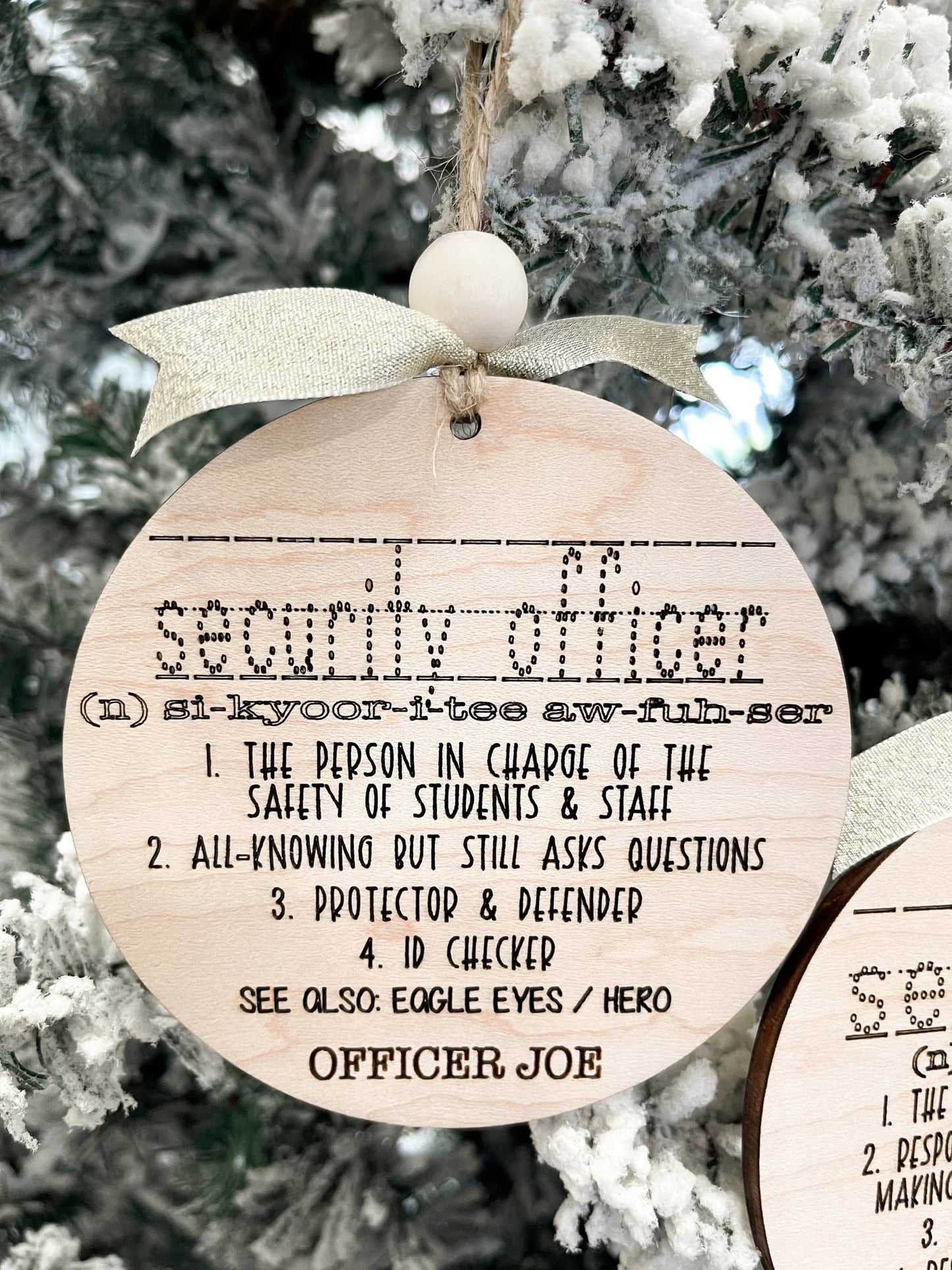 Cute Teacher, Principal, Counselor, Lunch Aide, Nurse, Bus Driver, Custodian, Secretary,  ect Definition Ornament Laser Cut File | Glowforge