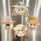 Interchangeable Build Your Own Scarecrow Laser Cut Digital File | Paint Kit | Color Kit | Magnet | Fall Craft | DIY Thanksgiving | Glowforge