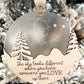 Customizable Memorial "The Sky Looks Different When You Have Someone You Love Up There" Ornament and Stand Laser Cut File | Glowforge