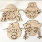 Interchangeable Build Your Own Scarecrow Laser Cut Digital File | Paint Kit | Color Kit | Magnet | Fall Craft | DIY Thanksgiving | Glowforge