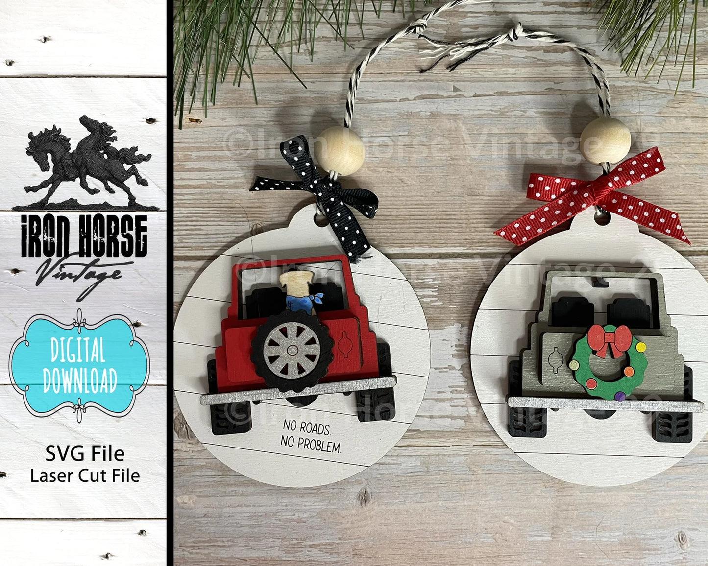 Off Road Vehicle, Christmas Ornament, Holiday Ornament, Home Decor, Farmhouse Style