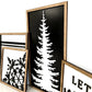 Cute Christmas Mantle Sign Set Laser Cut Digital File | Be Merry | Snowflake | Christmas Tree | Stripes | Plaid | Black & White | Glowforge