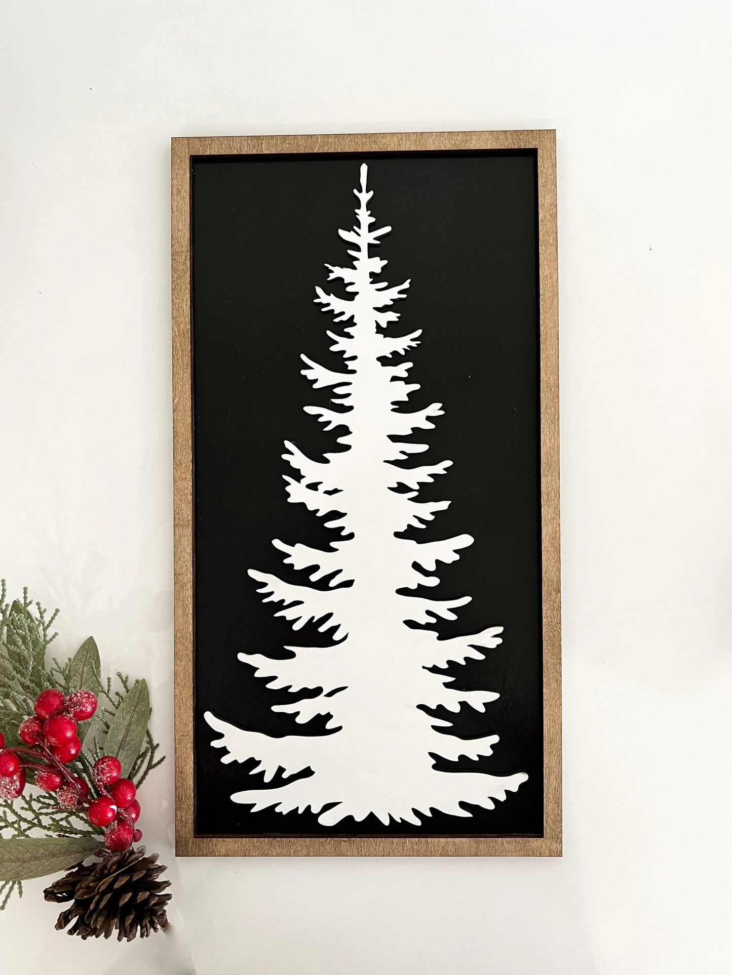 Cute Christmas Mantle Sign Set Laser Cut Digital File | Be Merry | Snowflake | Christmas Tree | Stripes | Plaid | Black & White | Glowforge