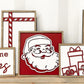 Cute Christmas Santa Mantle 5 Sign Set Laser Cut Digital File | Boho | This Home Believes | Christmas Presents | Christmas Trees | Glowforge