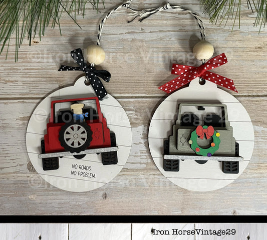 Off Road Vehicle, Christmas Ornament, Holiday Ornament, Home Decor, Farmhouse Style