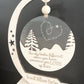 Customizable Memorial "The Sky Looks Different When You Have Someone You Love Up There" Ornament and Stand Laser Cut File | Glowforge