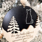 Customizable Cat Memorial "The Sky Looks Different When You Have Someone You Love Up There" Ornament Charm & Stand Laser Cut Digital File |