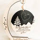 Customizable Memorial "The Sky Looks Different When You Have Someone You Love Up There" Ornament and Stand Laser Cut File | Glowforge