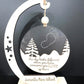 Customizable Baby Memorial "The Sky Looks Different When You Have Someone You Love Up There" Footprint Ornament & Stand Laser Digital File