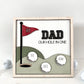 Cute Customizable Golf Father's Day Best Dad, Grandpa, Coach Ect. Laser Cut File | Father's Day | Hole in One | Best Dad By Par | Glowforge