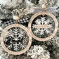 Customizable Memorial We Send This Snowflake with a Hug and a Kiss Angel in Heaven Christmas Ornament Laser Digital File | Glowforge