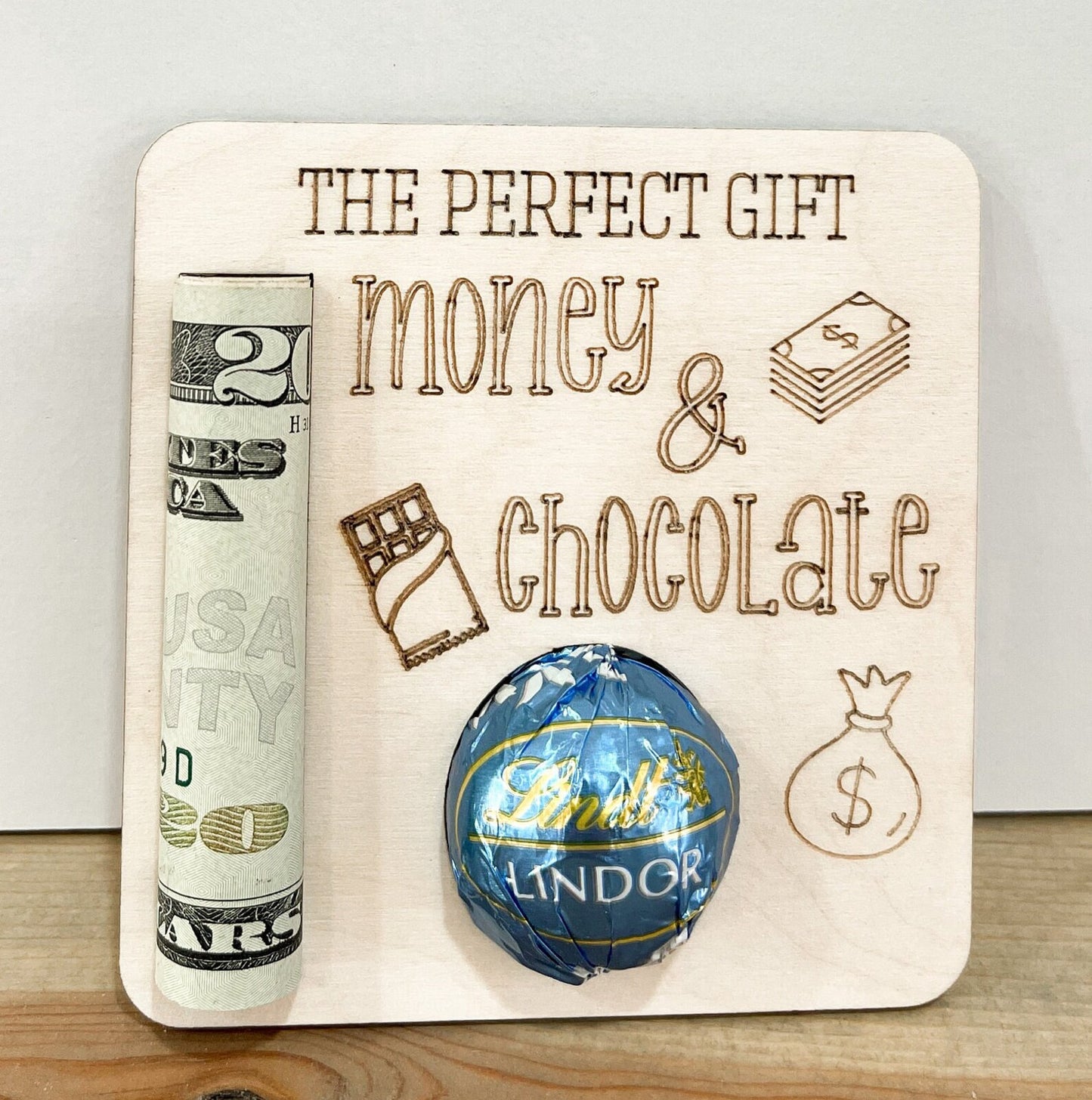 Cute Gift Money & Chocolate Holder Laser Cut File | Original Teacher Gift | 3 Different Designs | Glowforge