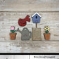 Cute Garden Magnet Collection, In the Potting Shed, Scrap Buster, Laser Ready SVG, Digital Download