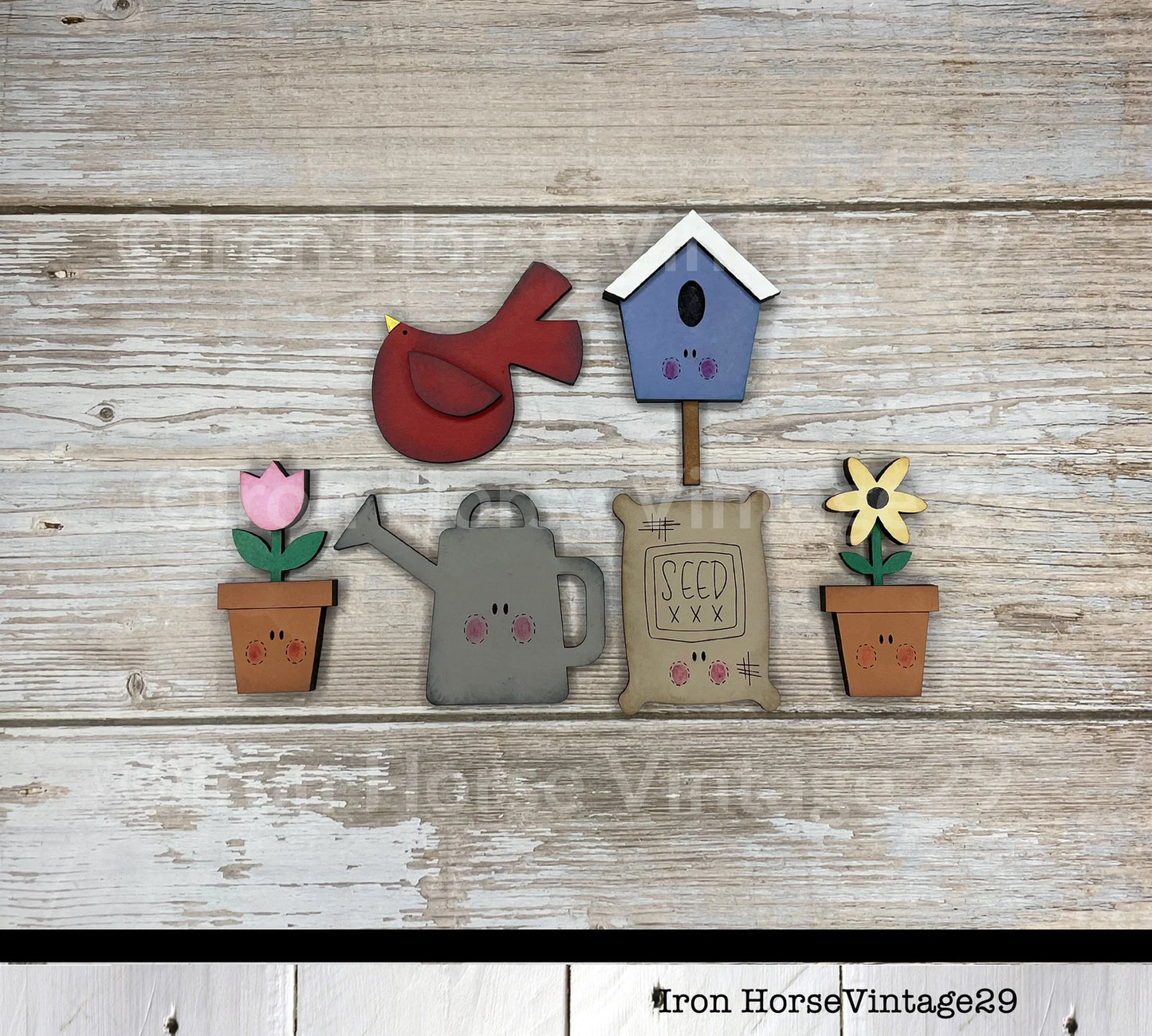 Cute Garden Magnet Collection, In the Potting Shed, Scrap Buster, Laser Ready SVG, Digital Download