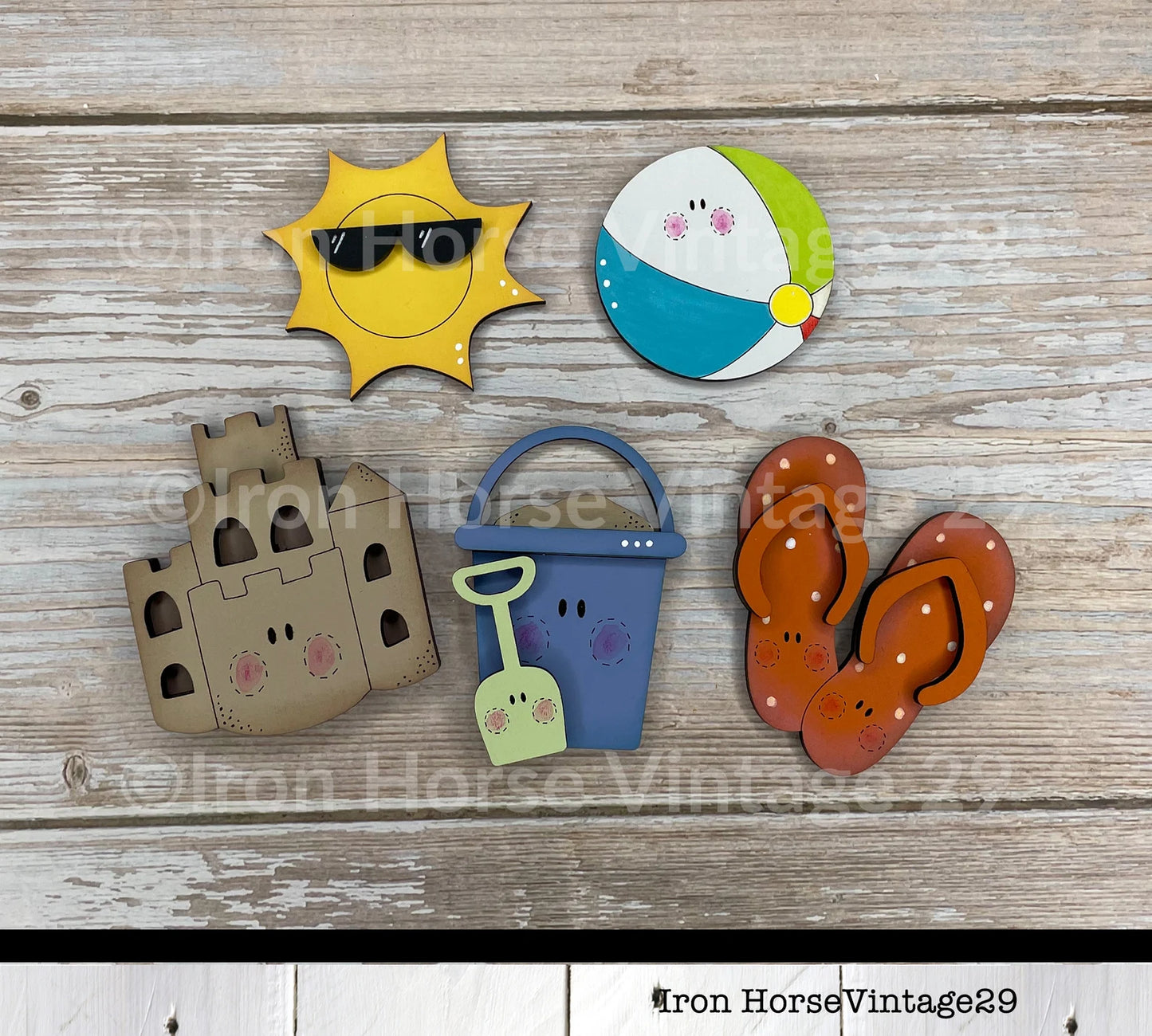 Summer Fun Magnet Collection, Scrap Buster, Laser Ready SVG, Digital Download