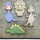 Magnets, Cute Dinosaur Magnet Collection, Cute T-Rex, Farmhouse Style, Home Decor, Scrap Buster