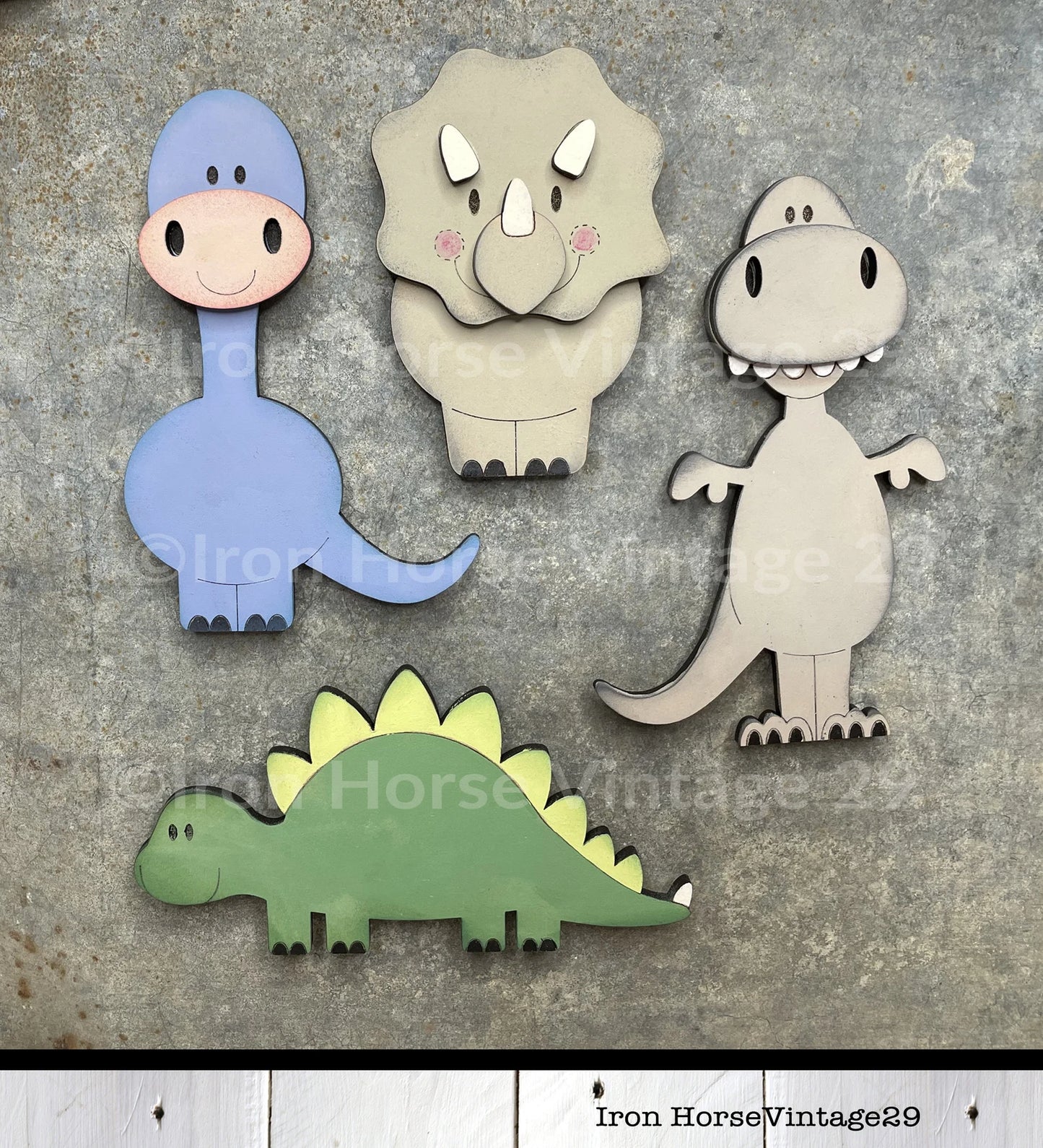 Magnets, Cute Dinosaur Magnet Collection, Cute T-Rex, Farmhouse Style, Home Decor, Scrap Buster