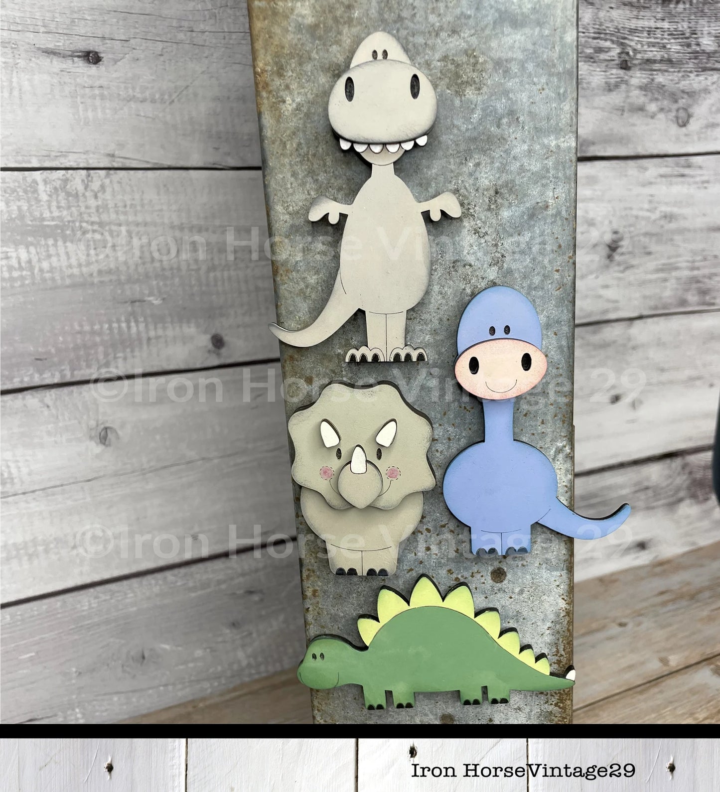 Magnets, Cute Dinosaur Magnet Collection, Cute T-Rex, Farmhouse Style, Home Decor, Scrap Buster