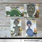 Magnets, Cute Dinosaur Magnet Collection, Cute T-Rex, Farmhouse Style, Home Decor, Scrap Buster