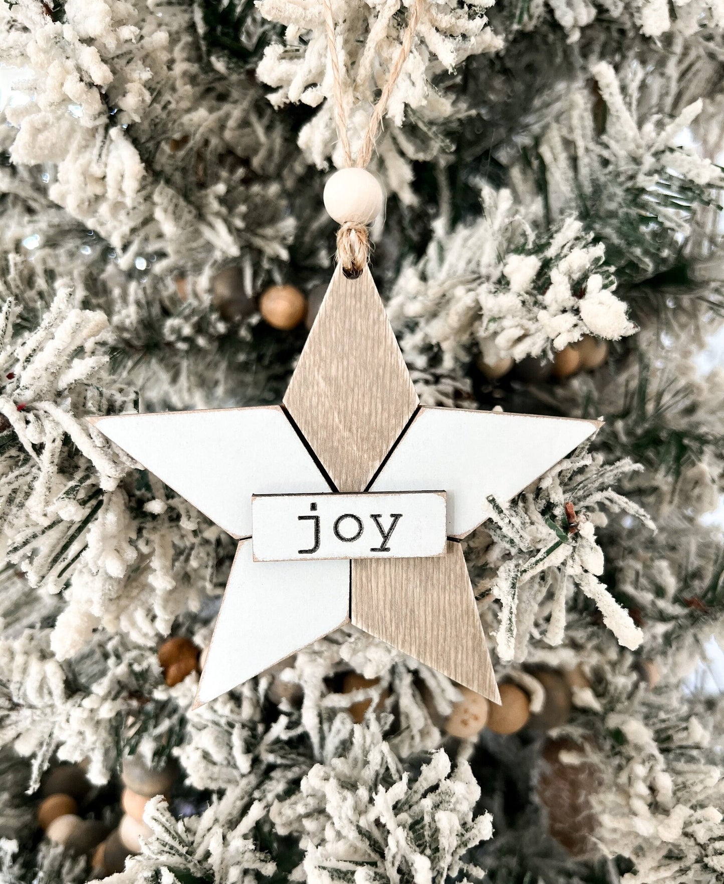 Cute Star "Quilt Pattern" Christmas Ornament Set Laser Cut Digital File | Peace, Hope, Joy, Love, Noel | Farmhouse Ornament Set | Glowforge