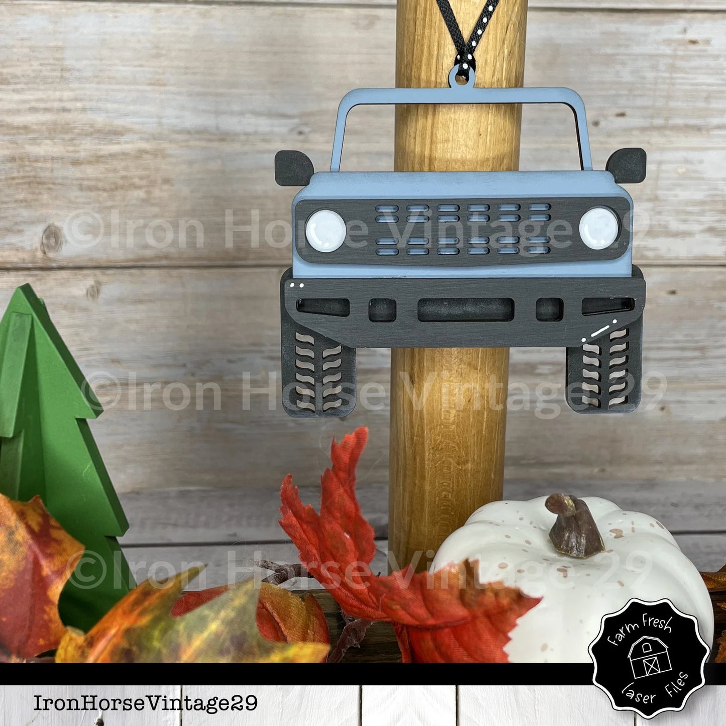 Off Road Vehicle Christmas Ornament, Gift Card Holder, Home Decor, Farmhouse Style