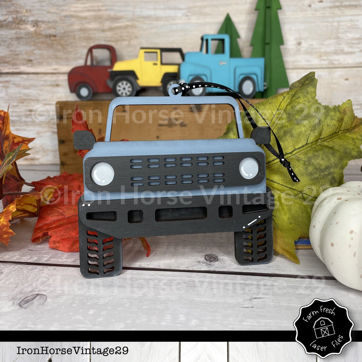 Off Road Vehicle Christmas Ornament, Gift Card Holder, Home Decor, Farmhouse Style