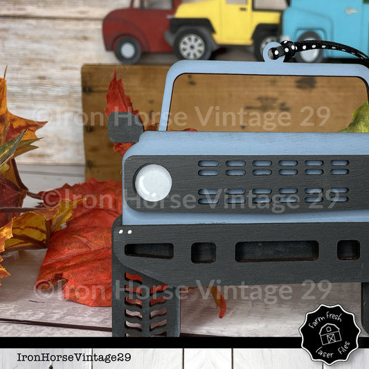 Off Road Vehicle Christmas Ornament, Gift Card Holder, Home Decor, Farmhouse Style