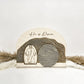 Beautiful Jesus Christ "Because of Him", "He is Risen" Moveable Tomb Ornament Laser Cut Digital File | Christ-Centered Christmas | Glowforge