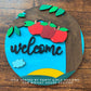 Apple Tree Orchard Fruit Theme Nursery and Door Hanger Round - Sign Making and DIY Kits - Cut File For Glowforge Lasers - Digital SVG File