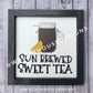 Mason Jar Sun Brewed Sweet Tea Shelf Sitter Round - Farmhouse Sign Making and DIY Kits - Cut File For Glowforge Lasers - Digital SVG File