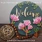 Magnolia Farmhouse Spring Florals Shelf Sitter - Seasonal Sign Making and DIY Kits - Cut File For Glowforge Lasers - Digital SVG File