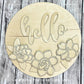 Hello Gardenia Florals - Seasonal Shelf Sitter - Spring Sign Making and DIY Kits - Layered Cut File For Glowforge Laser - Digital SVG File