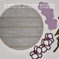 Orchid Simple Floral Shelf Sitter Sign - Round Sign Making and DIY Kits - Beginner Cut File For Glowforge Lasers - Digital SVG File