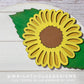 Sunflower Simple Floral Shelf Sitter Sign - Round Sign Making and DIY Kits - Beginner Cut File For Glowforge Lasers - Digital SVG File