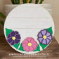 Impatiens Simple Floral Shelf Sitter Sign - Round Sign Making and DIY Kits - Beginner Cut File For Glowforge Lasers - Digital SVG File